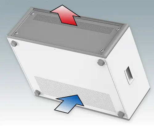 Mit Standard-Belüftung