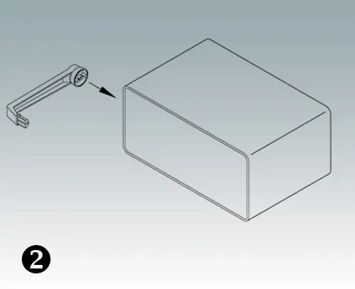 Seitenarm 1 montieren